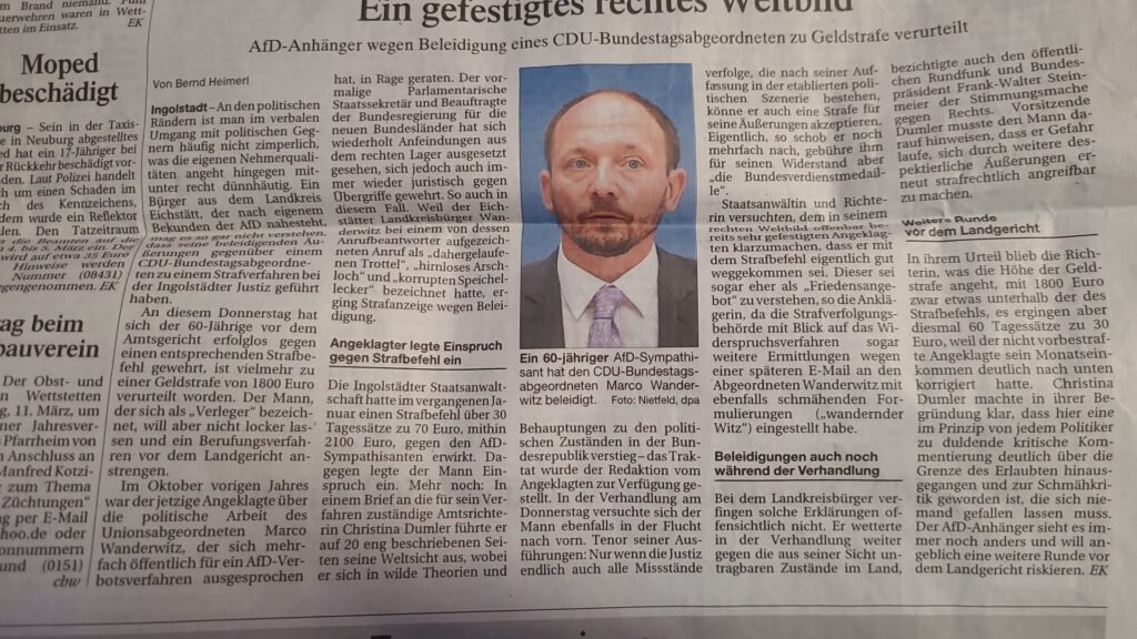 Eichstätter Kurier Artikel