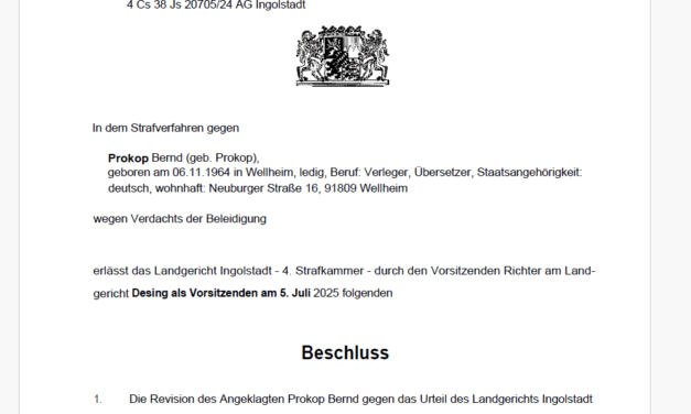 Revision wird abgelehnt