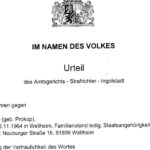 Hauptverhandlung wegen § 201
